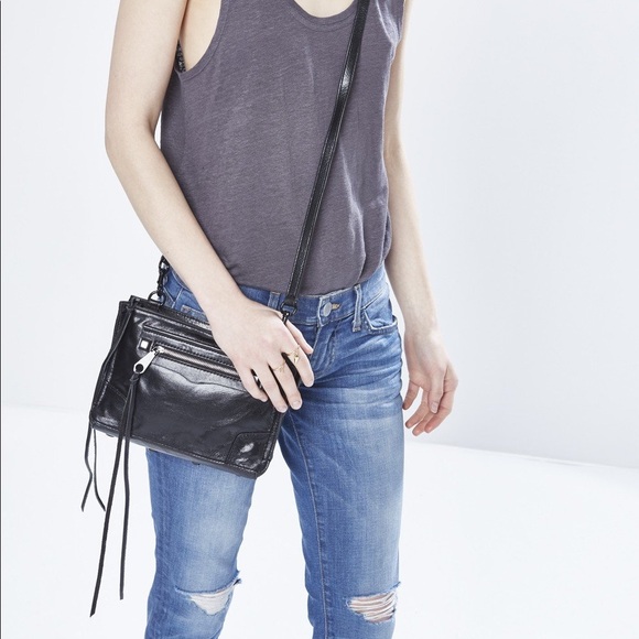 rebecca minkoff regan leather crossbody bolsa